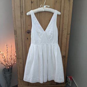 J Crew Ivory Sleeveless Mini Dress 8